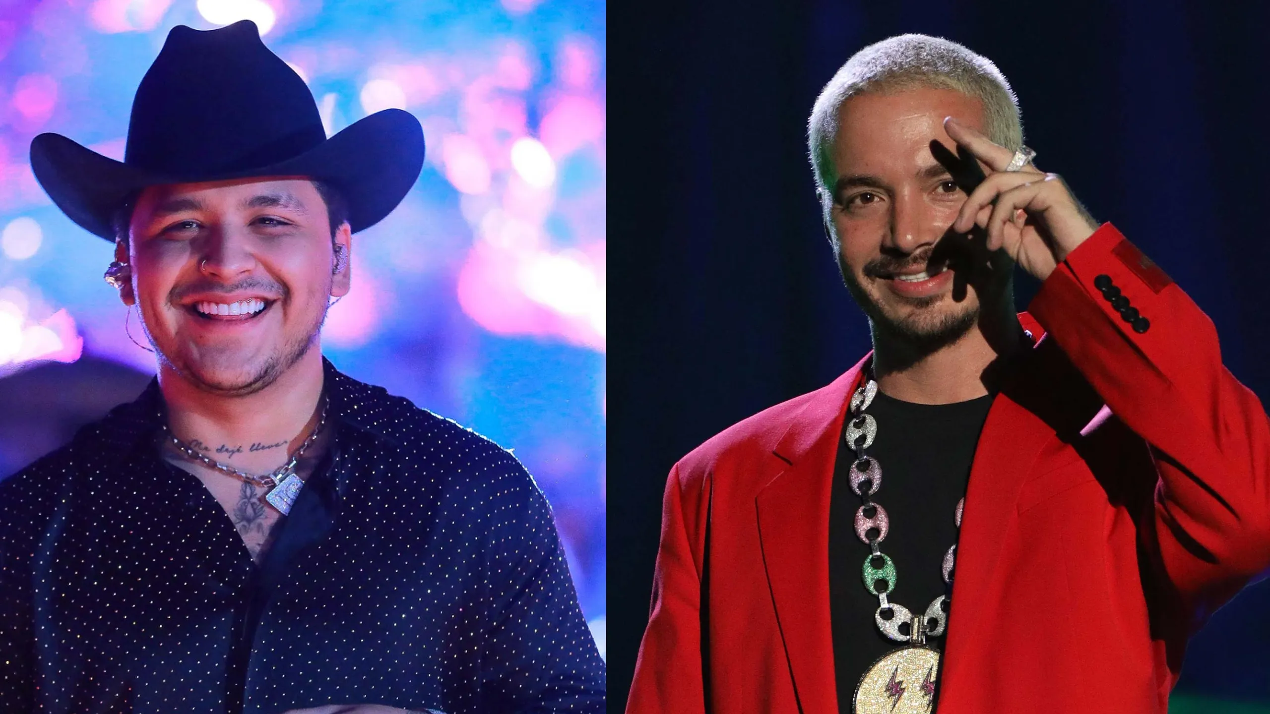 El toma y dame entre J Balvin y Christian Nodal